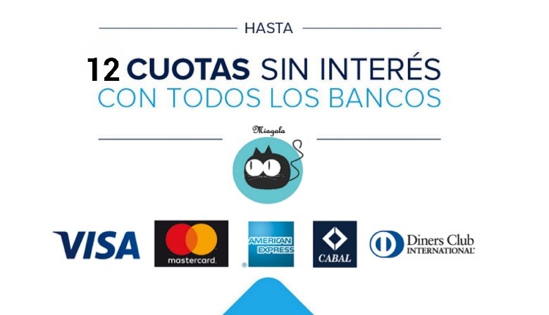 Comprá en hasta 6 cuotas sin interés!